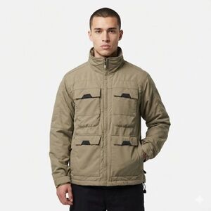 Columbia Winter Snow Jacket Insulated Utility Green Mens Small